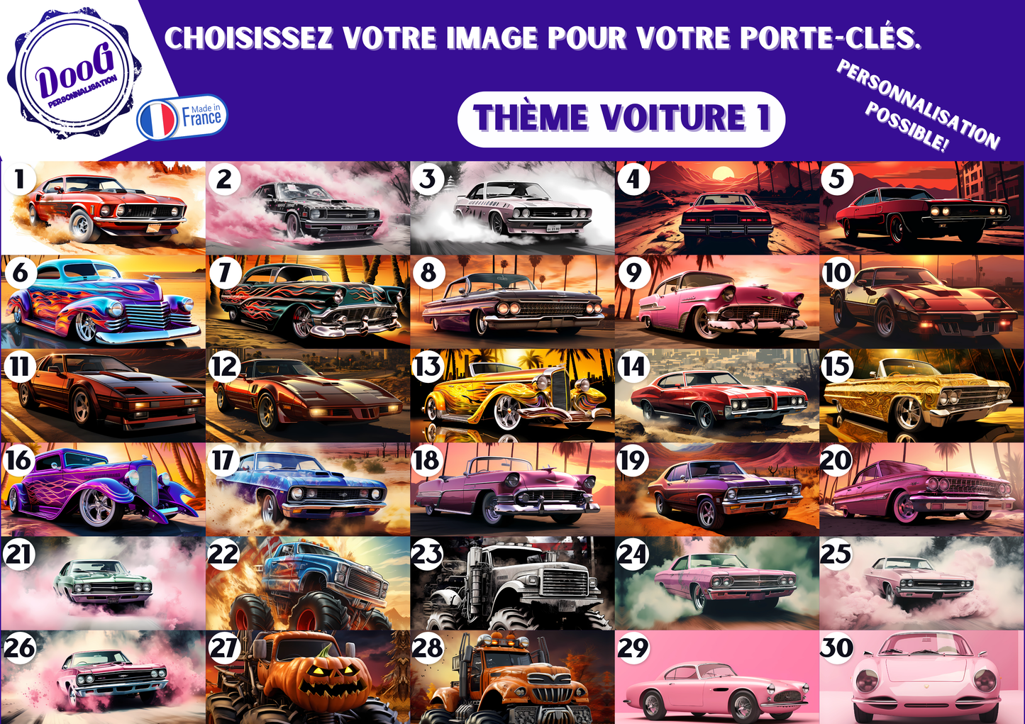 Porte-clés Voiture