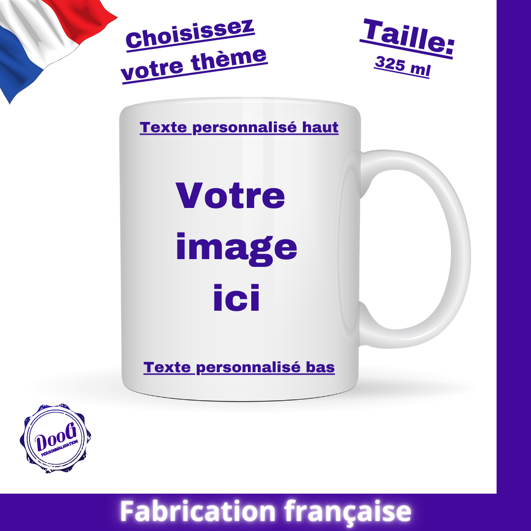 Mug personnalisé à votre image 325ml