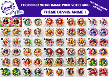 Mug déssins animé 325ml