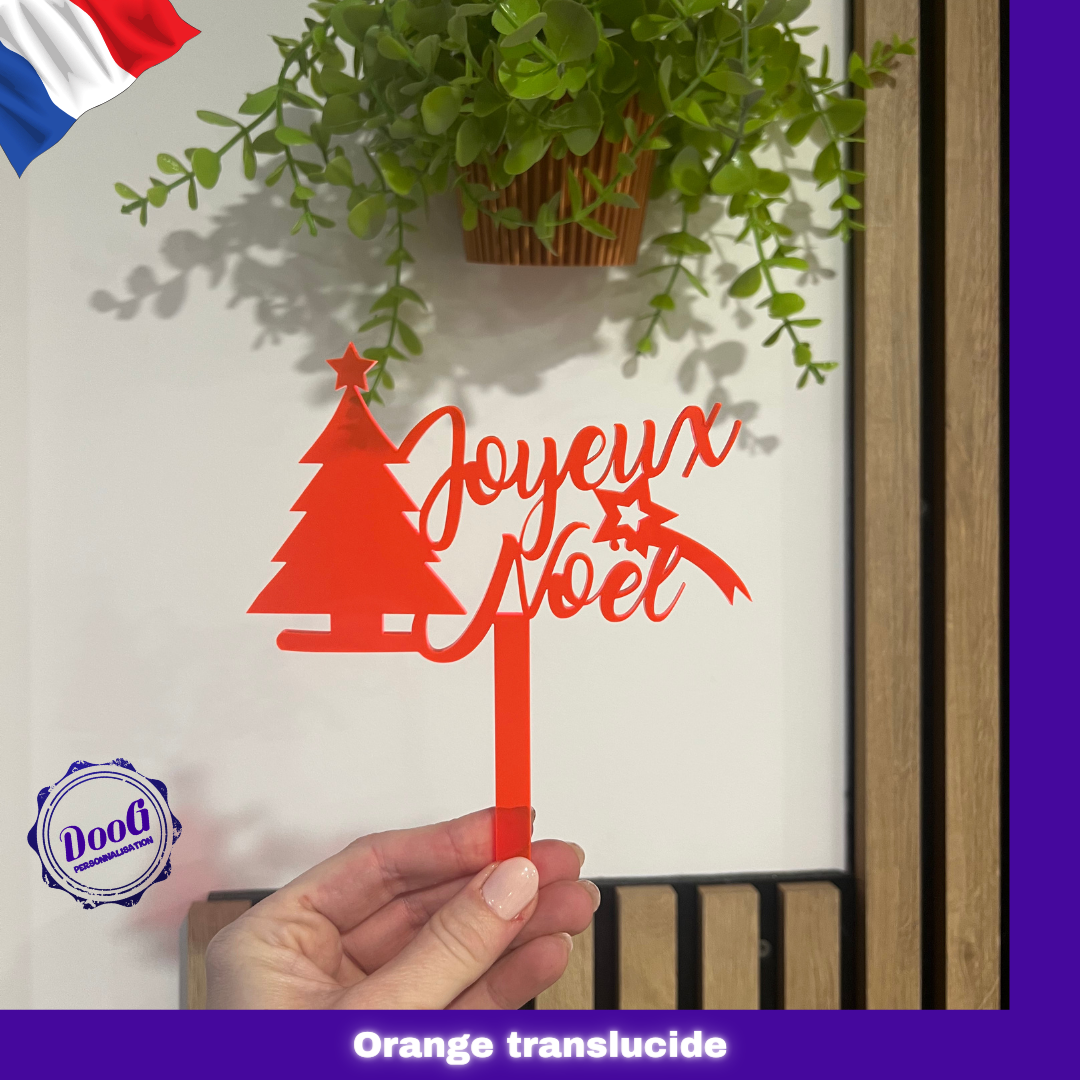 Cake topper "Joyeux Noël"