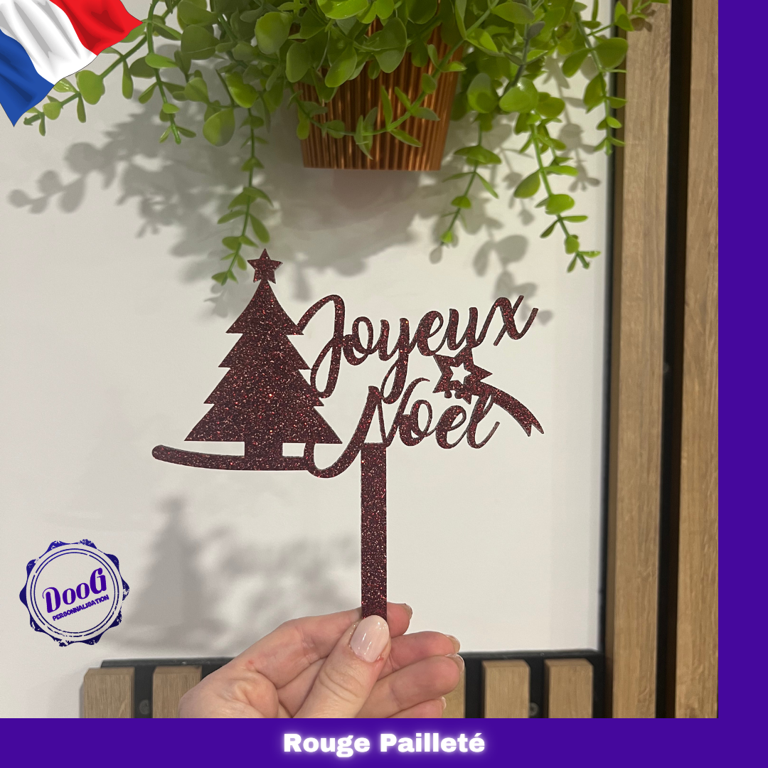 Cake topper "Joyeux Noël"