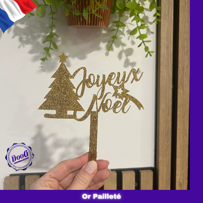 Cake topper "Joyeux Noël"